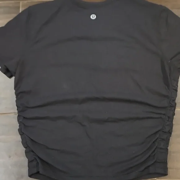 Lululemon All It Takes Black Ribbed Top Sz S/M - Picture 2 of 4